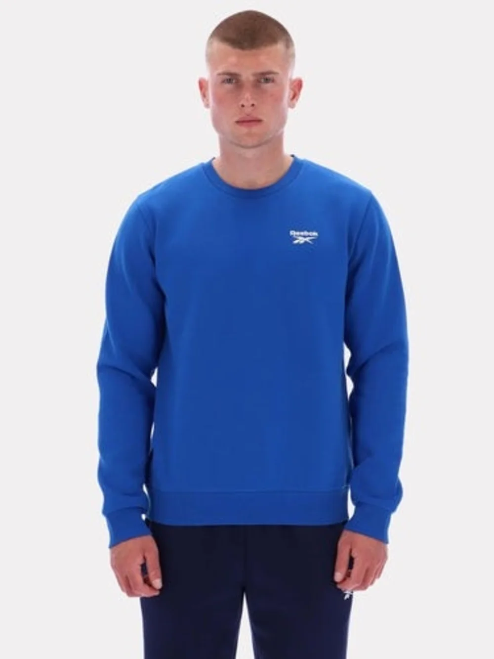 Reebok Men's Crewneck Sweatshirt - Royal Blue